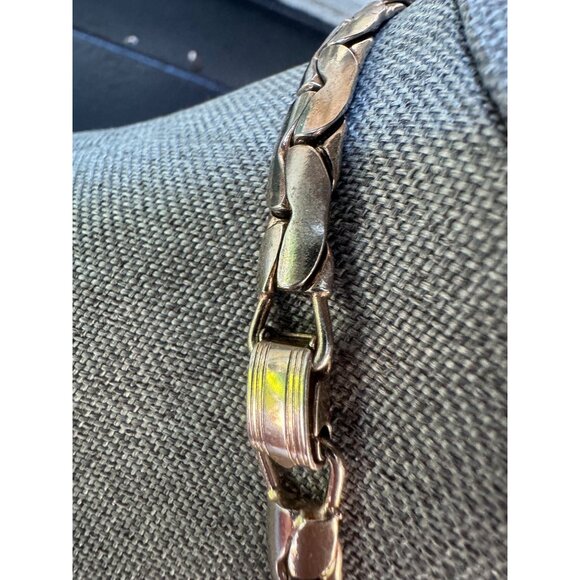 Coro Choker Necklace 15 inch Gold Tone C Link  Pegasus - Picture 3 of 5